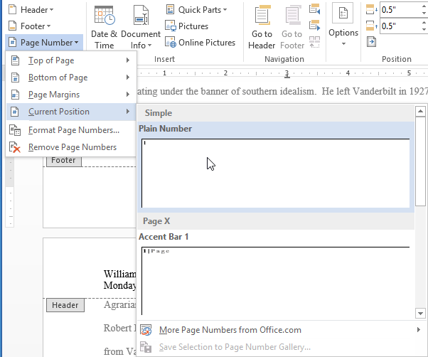 How To Add Page Numbers In Word